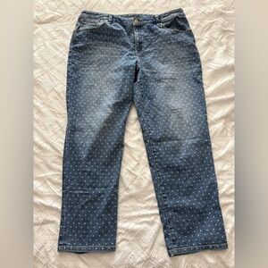 Polka Dot Jeans – Blue Denim